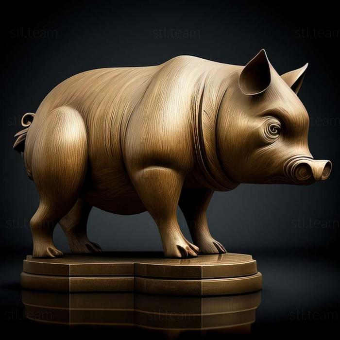 3D model Pigasus politics famous animal (STL)